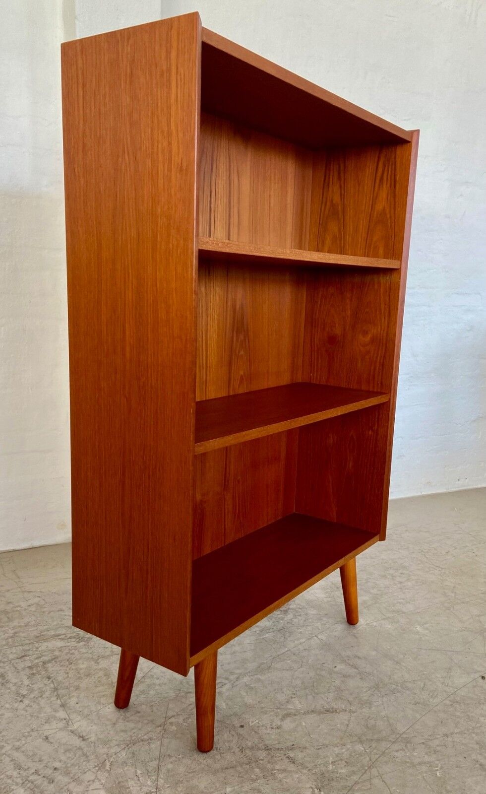 Danish retro vintage bookcase by Ølholm Møbelfabrik in teak 1960s