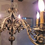 Wrought iron chandelier