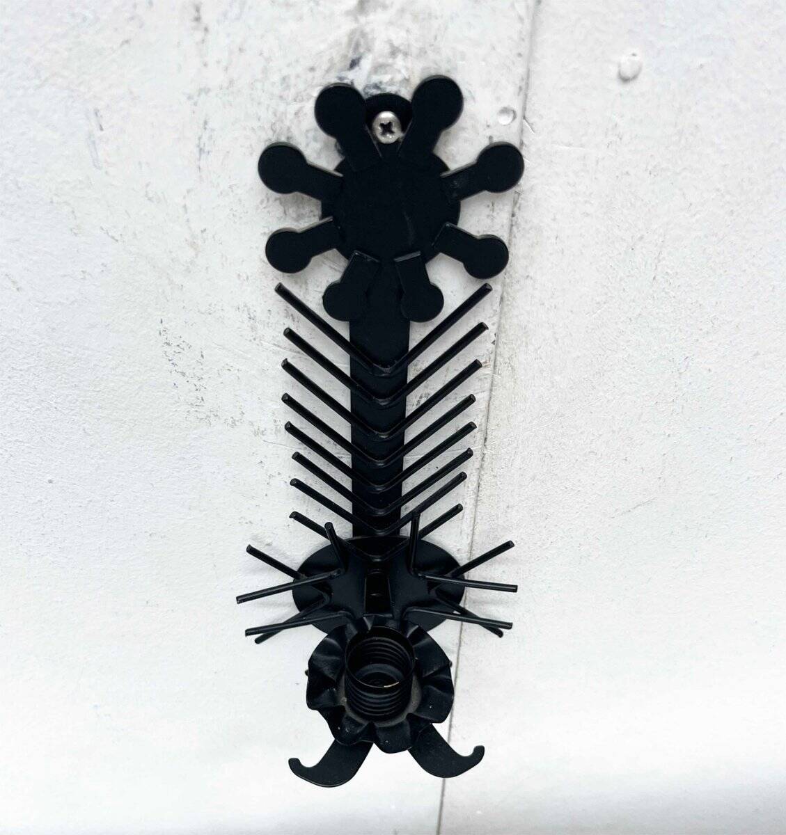 Mid-century modern Danish candle holders in metal and glass by Dantoft, 1960s, set of 2.