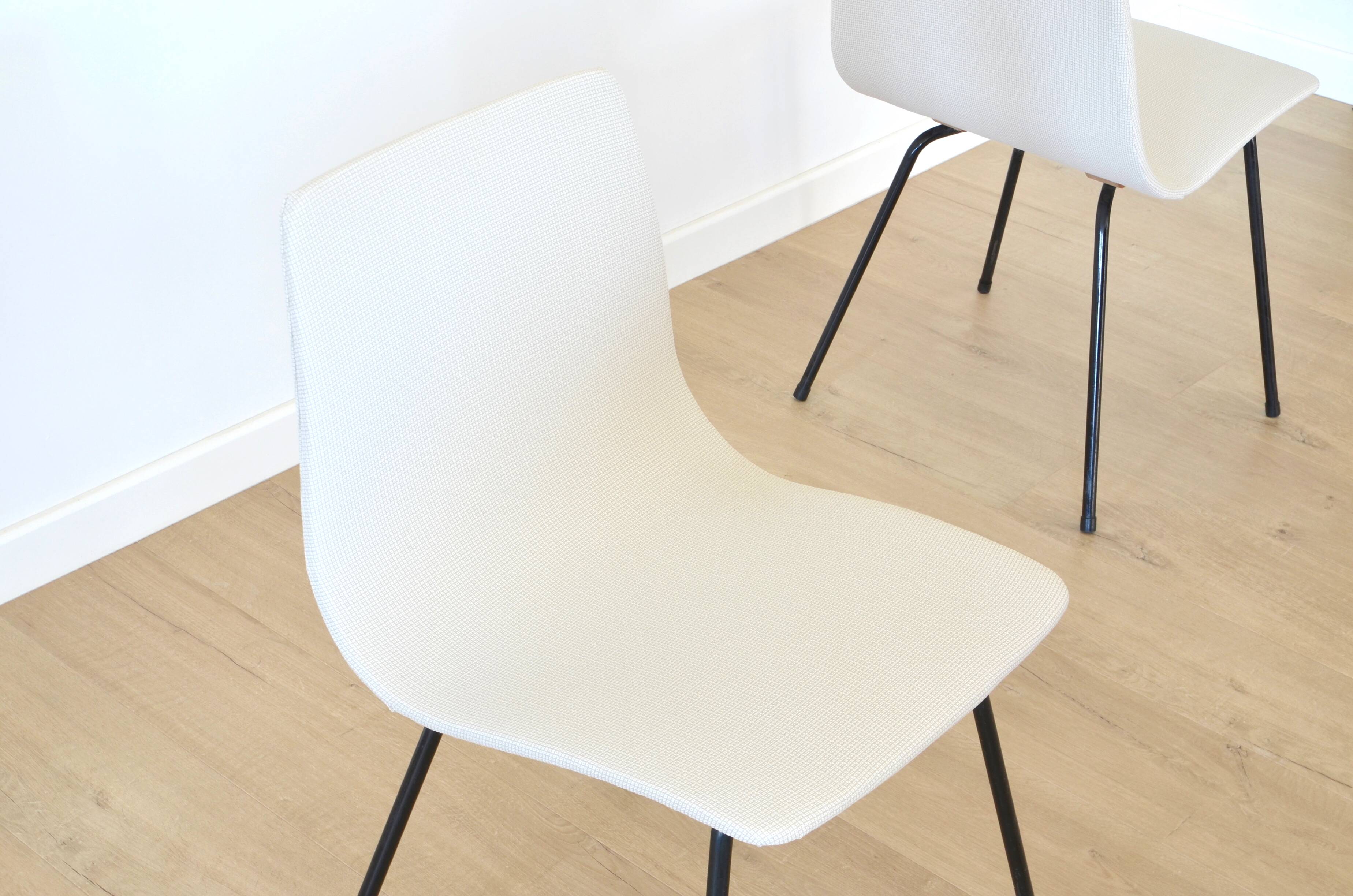 Pair of chairs "papyrus" of Pierre Guariche Steiner 1950