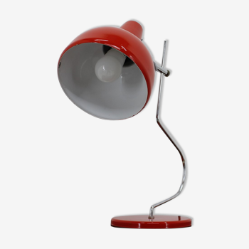 Lampe de table rouge de Josef Hurka pour Lidokov, Tchécoslovaquie