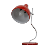 1970s josef hurka red table lamp for lidokov, czechoslovakia