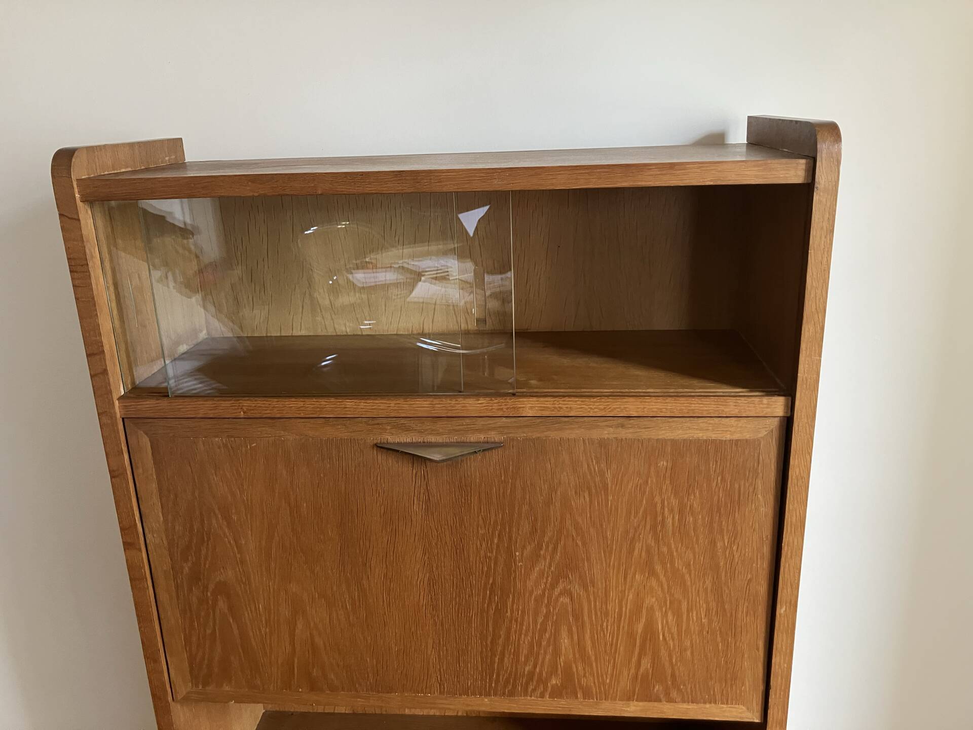 oak secretary from the late 1940s
