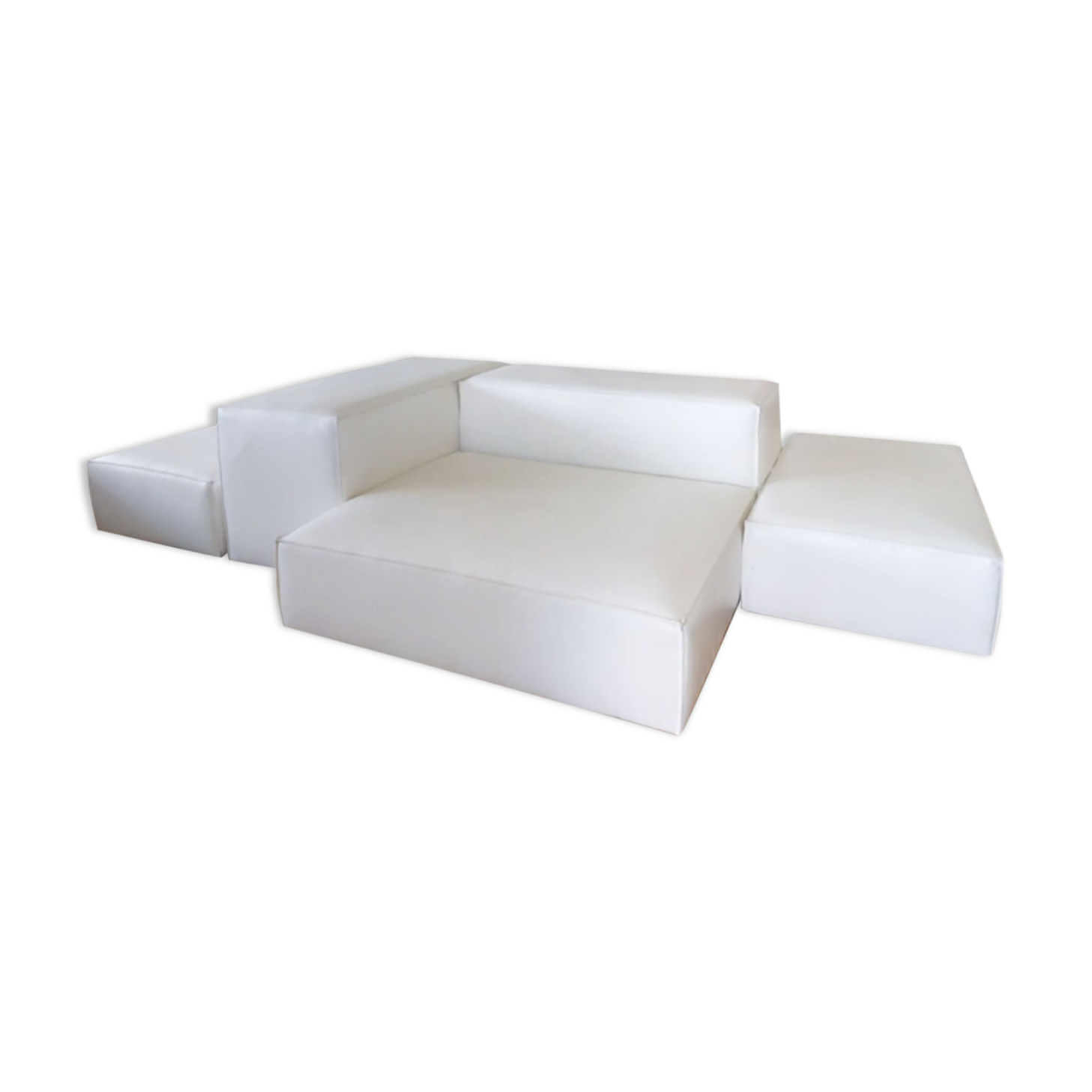 Extra wall leather sofa living divani