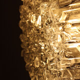 Ceiling lamp in Murano glass, rostrato, Italy 70's