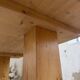 Brutalist pine oval table