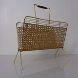 French metal magazine rack, 1960s