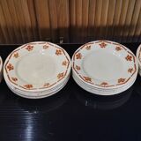 6 old FB dessert plates for Fénal Badonviller