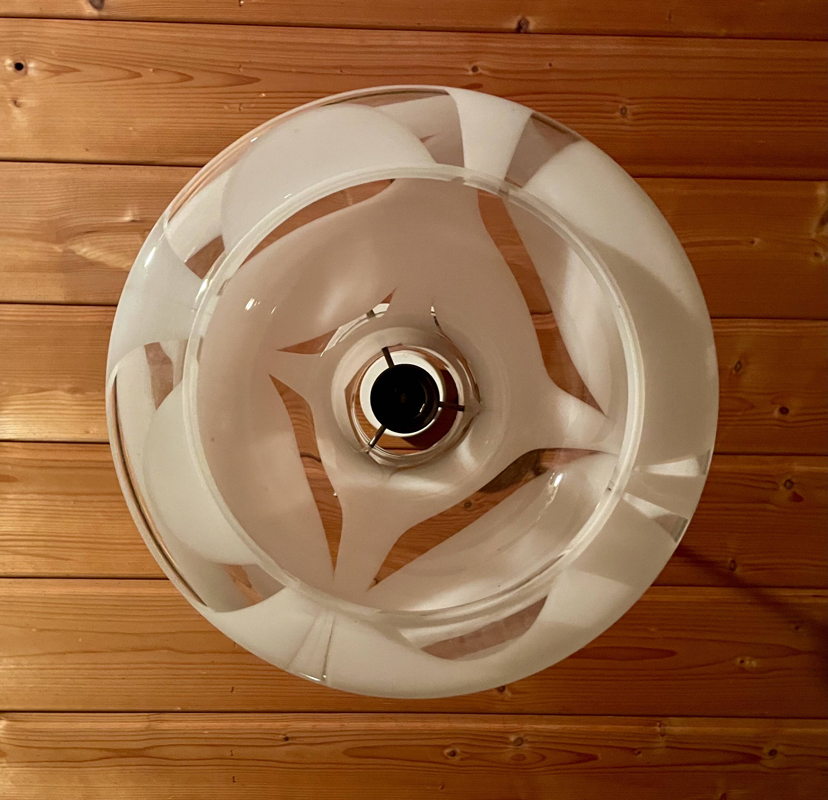 Italian Murano glass chandelier, vintage pendant light, from the 60s