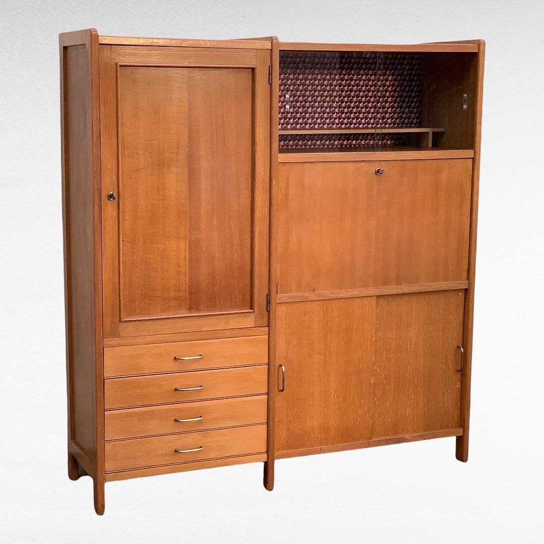 Armoire secrétaire vintage 1950