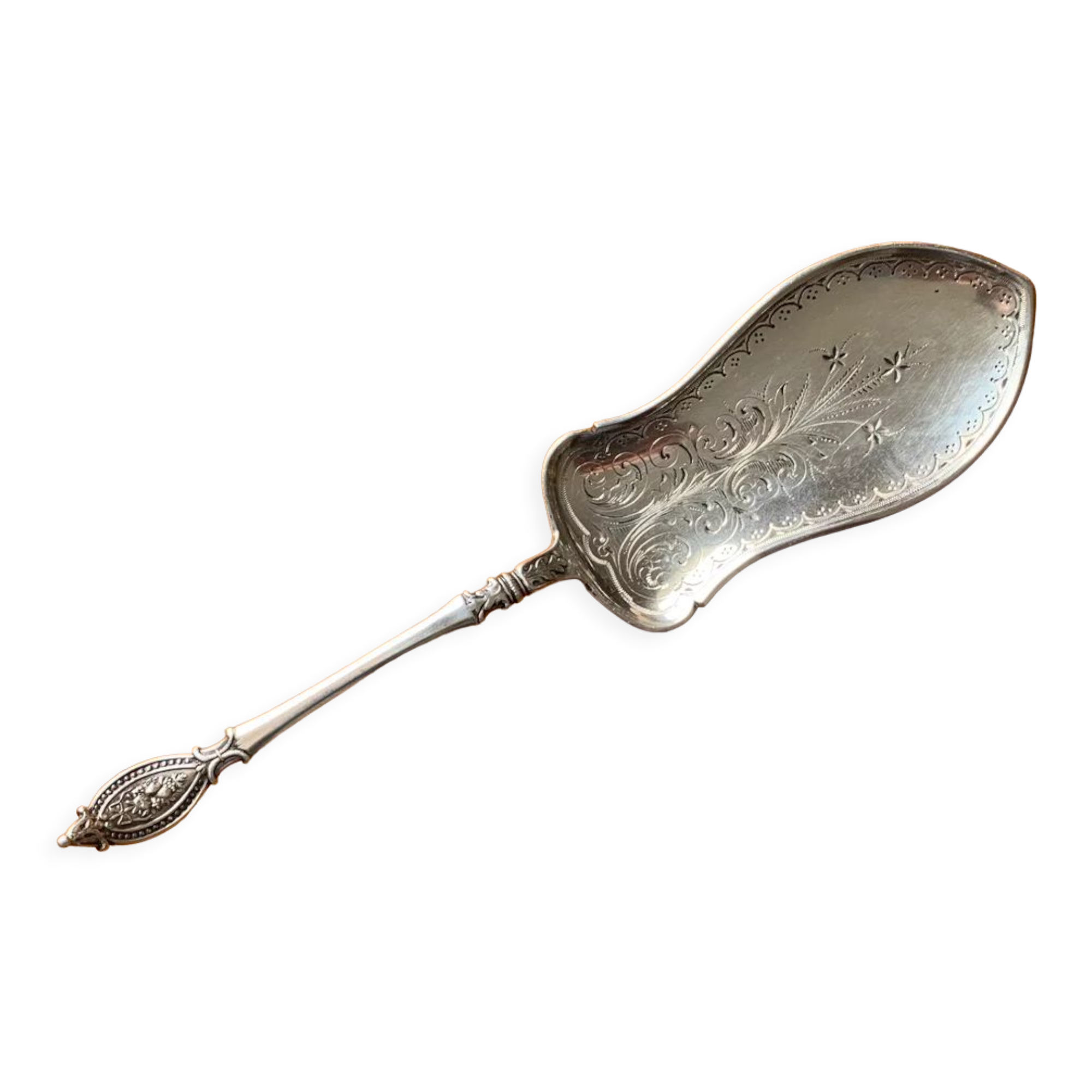 Cake Shovel Solid Silver Hallmark Copenhagen Denmark 1911