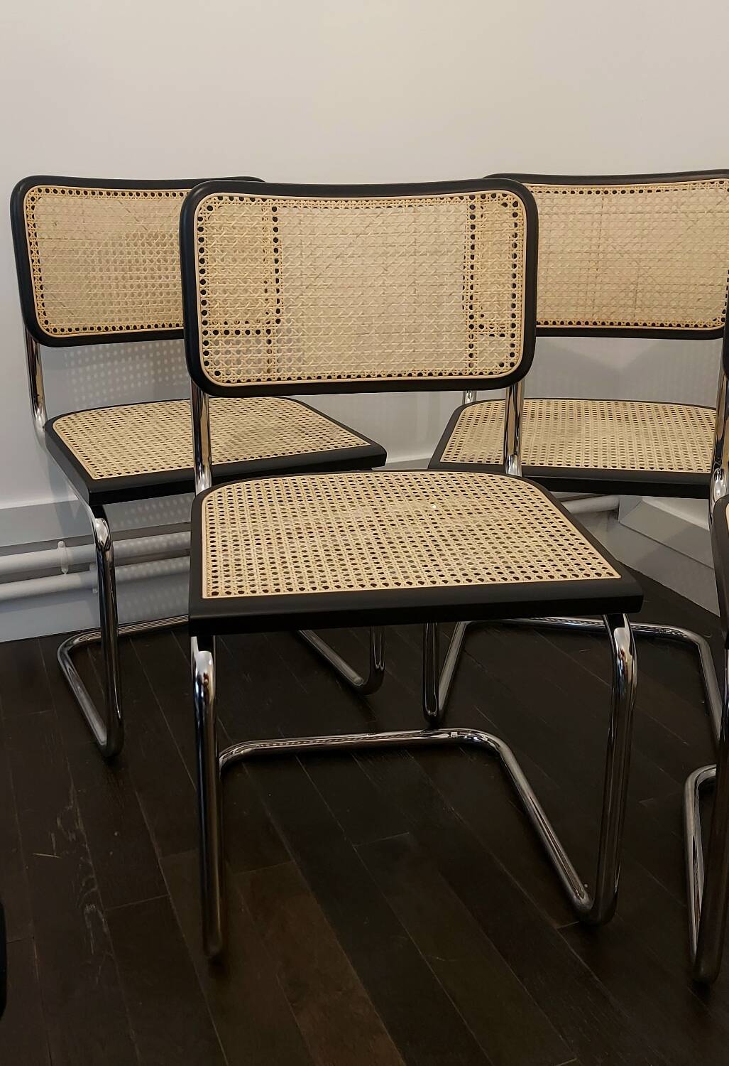 Cesca B32 vintage chair by Marcel Breuer - black - Made in Italy