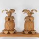 "Wicker 'pineapple' lamps"