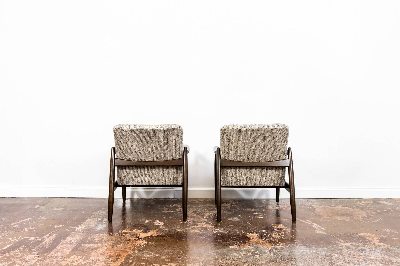 Fauteuils GFM-64 par Edmund Homa de Gościcińskie Fabryki Mebli, 1960s, Set de 2