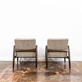 GFM-64 Armchairs by Edmund Homa from Gościcińskie Fabryki Mebli, 1960s, Set of 2