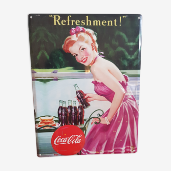 Plaque émaillée Coca Cola vintage