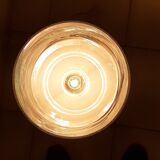 Vintage laiton and opaline blanche lamp