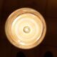 Lampe vintage laiton et opaline blanche