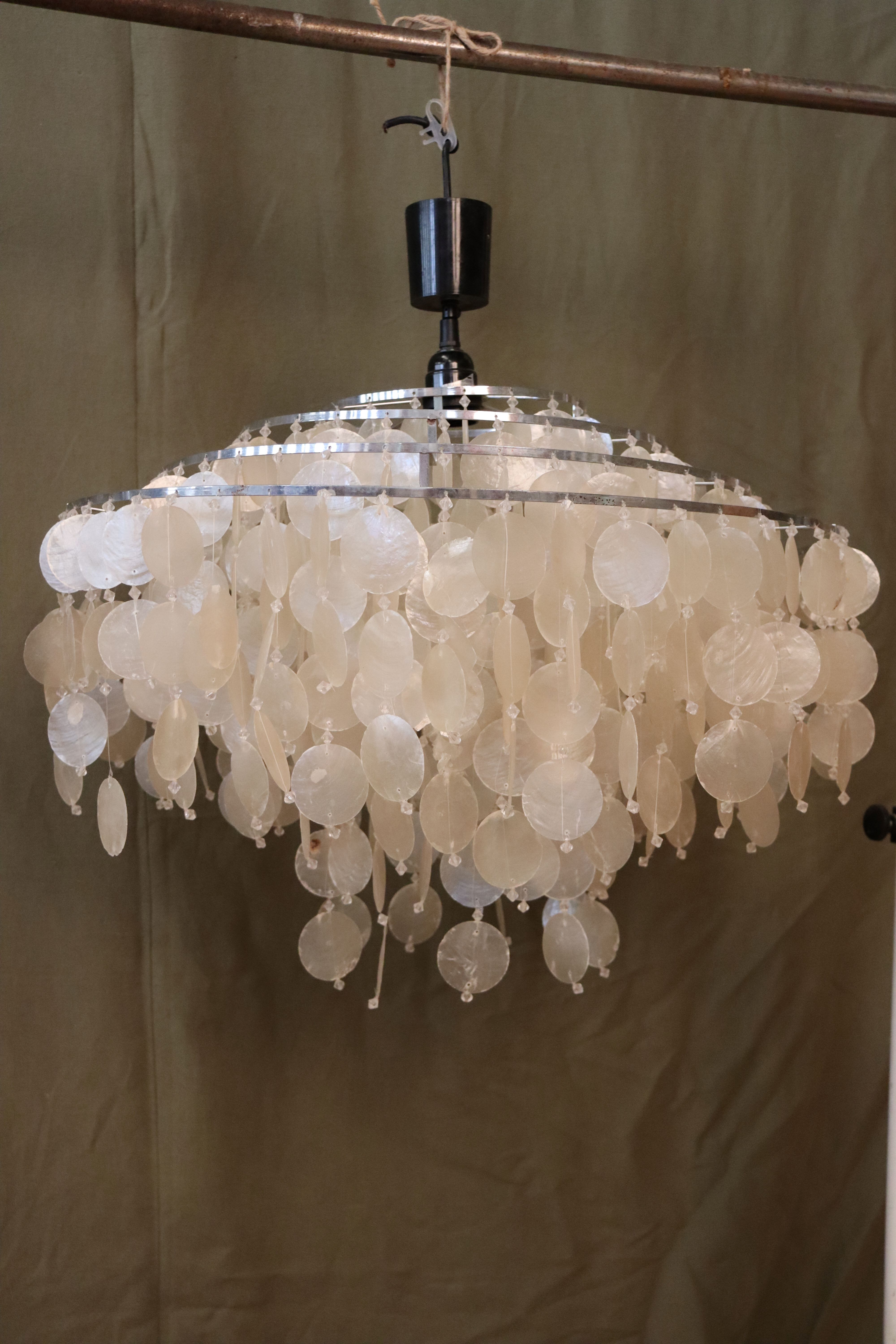 Mother-of-pearl chandelier