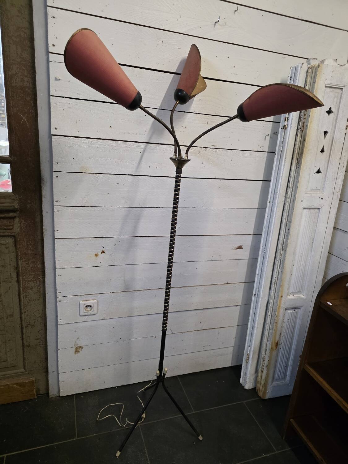 1960s tripod floor lamp