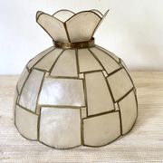 Vintage day abat to hang in mother-of-pearl and brass