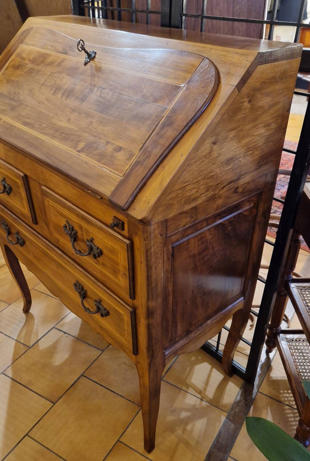 Walnut secretary slope desk