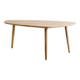 Vintage Danish Mid century Wooden Oval coffee table in Plain Oak, 1950s