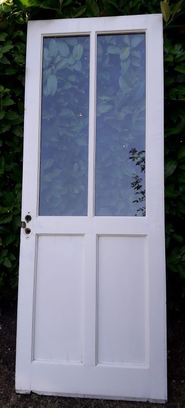 door 80x213cm Old oak glazed landing