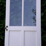 Porte 80x213cm palière vitrée en chêne ancienne