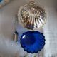 Shell-shaped silver-plated butter dish Jacques made in England.