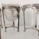 Ensemble de 8 photophores verre et métal