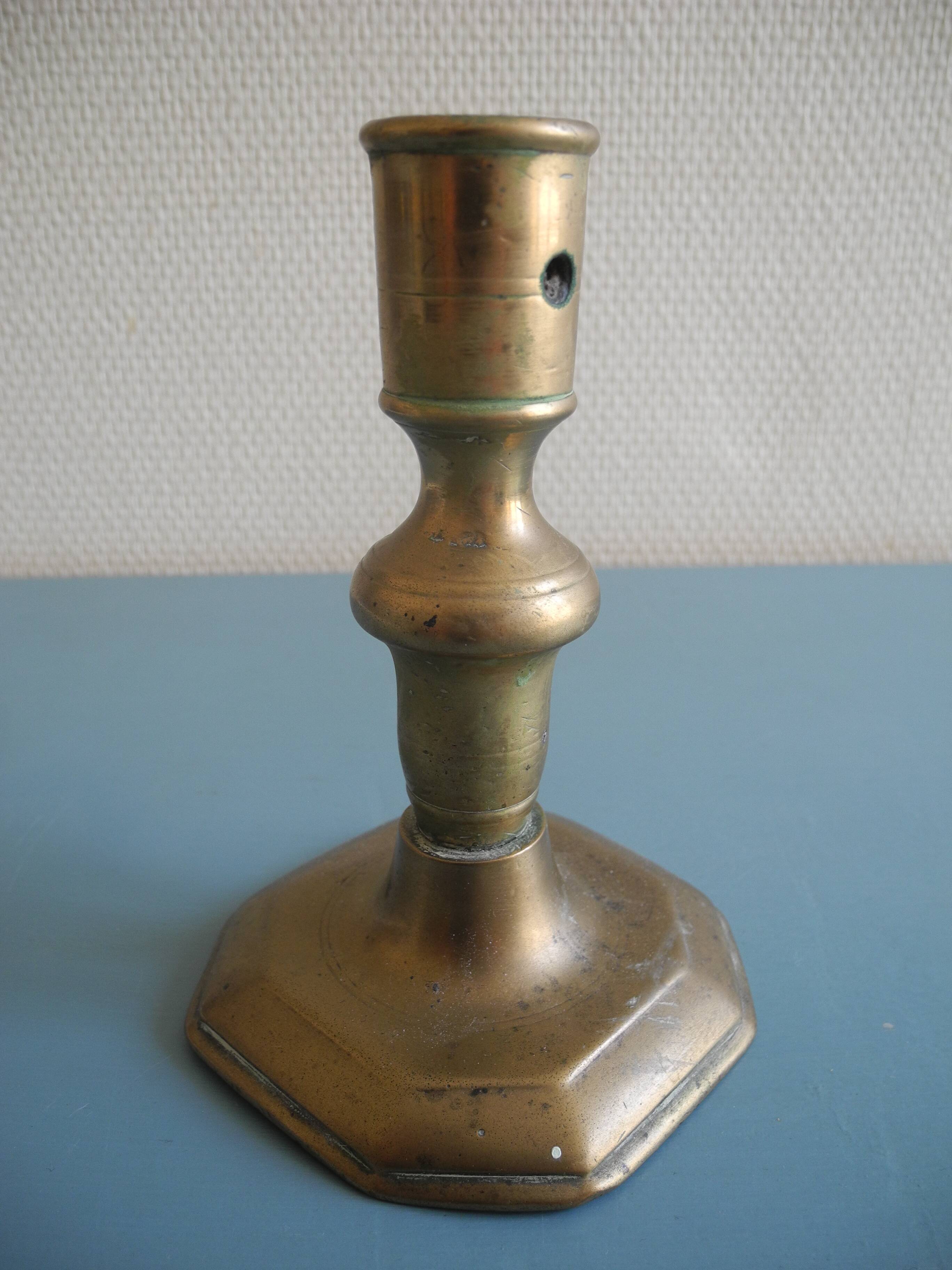 18th century bronze candlestick Haute Epoque antique French candlestick