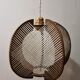Scandinavian woven suspension lamp