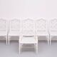 Chinese Chippendale Faux Bamboo Dining chairs set of 6