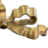 Decorative knot in wood and gilded stucco nineteenth