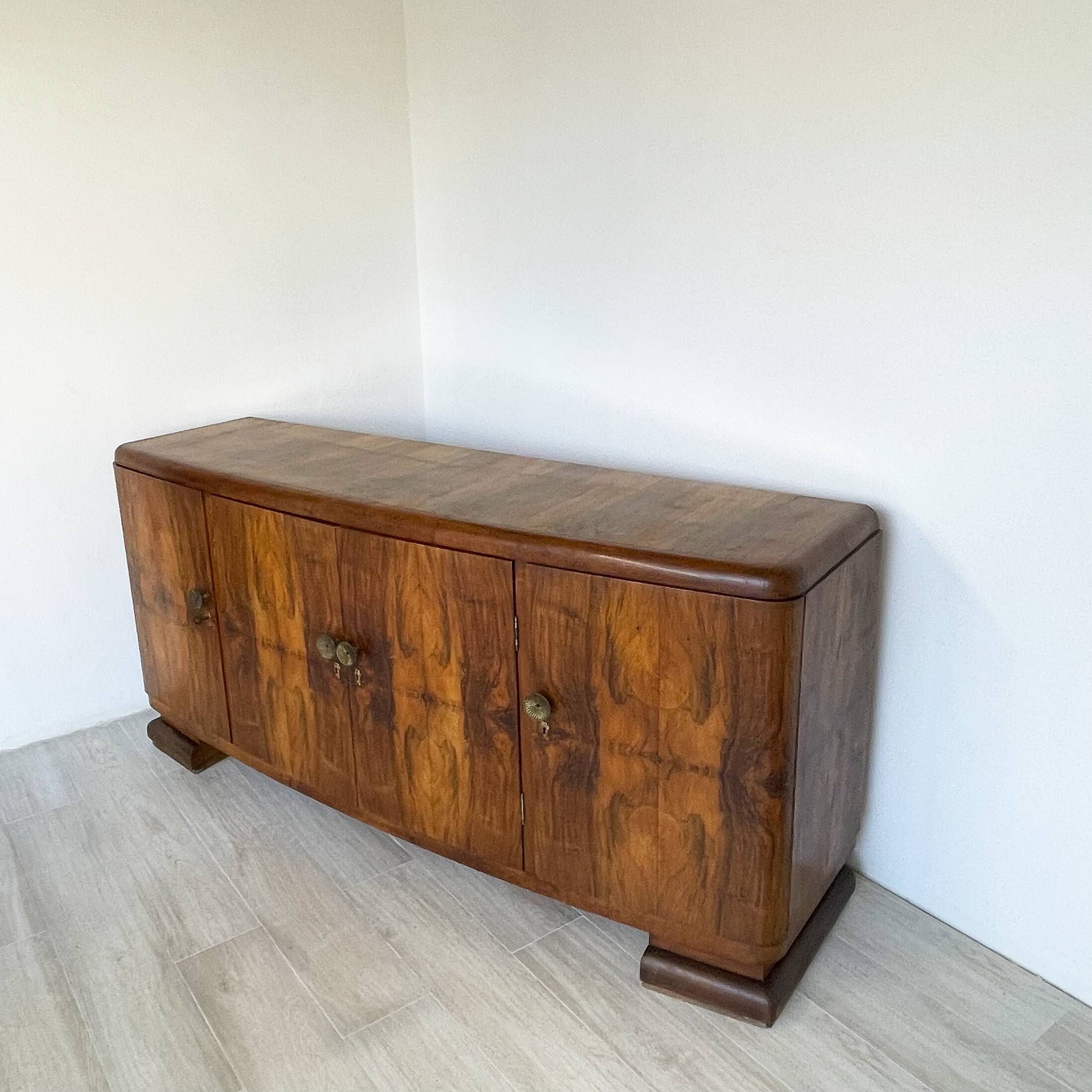 Impressionnant buffet Art déco italien des années 1920/1930