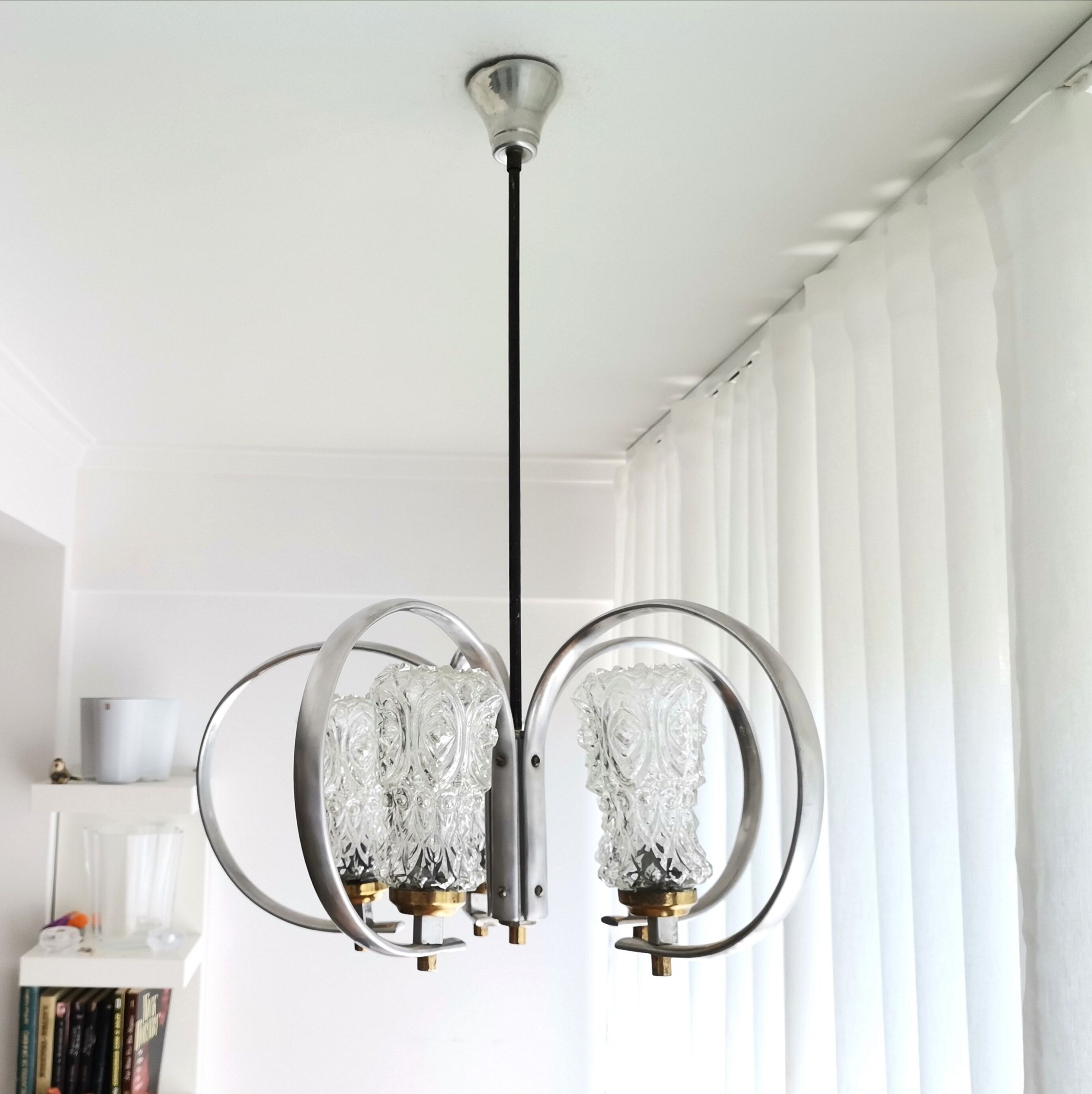 Vintage Space Age Sputnik chandelier ceiling lamp