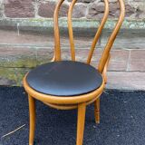 Set of 4 viennese curved wood chairs bistrot