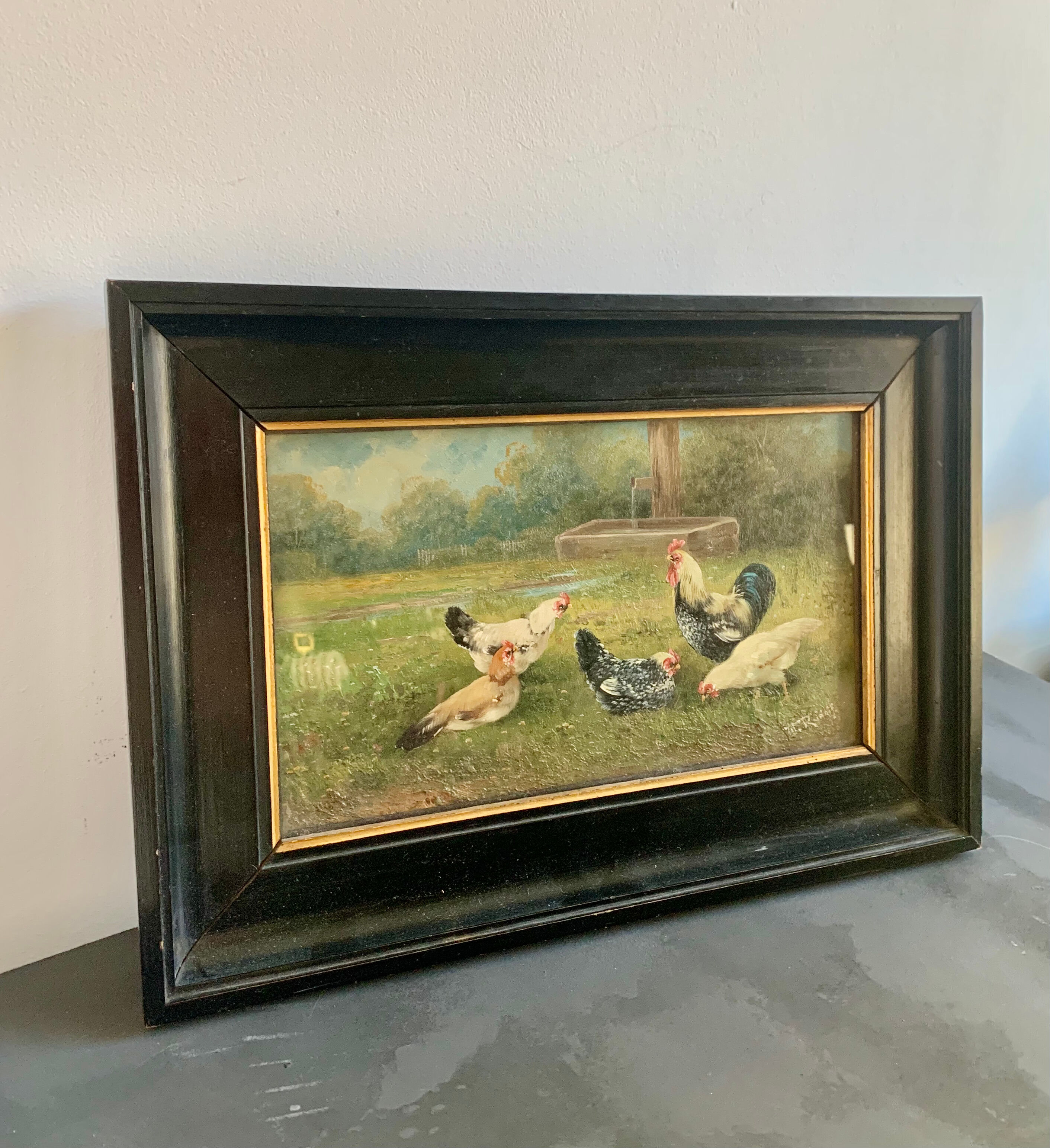 Antique oil painting, 1900