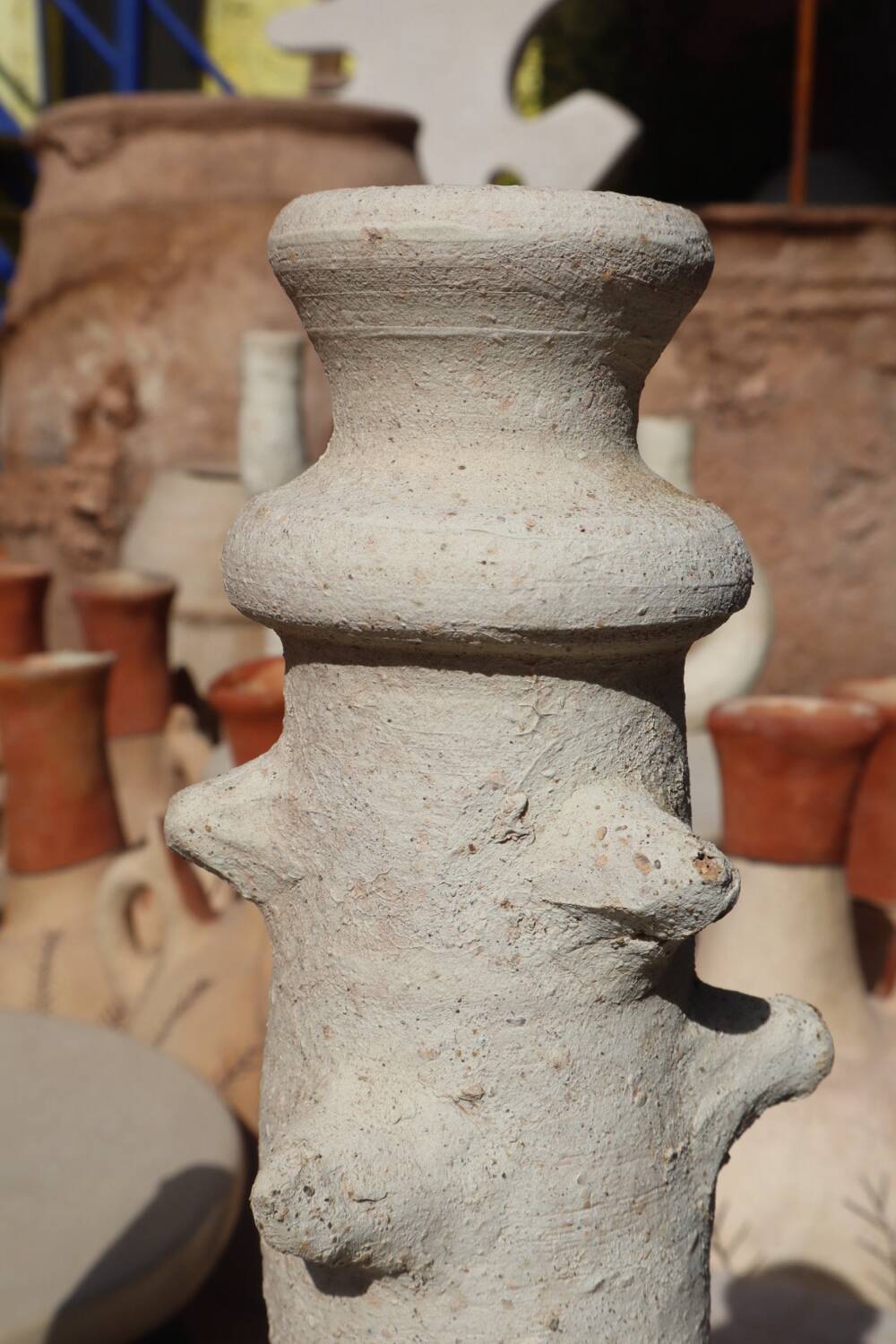 Raw wabi-sabi tamegroute sculpture vase