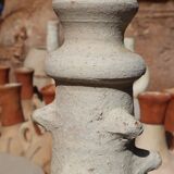 Raw wabi-sabi tamegroute sculpture vase