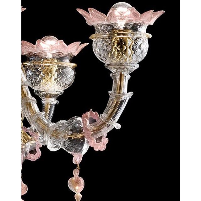 Early 21st century venetian Murano glass chandelier