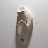 Applique "Coral 1" en grès blanc