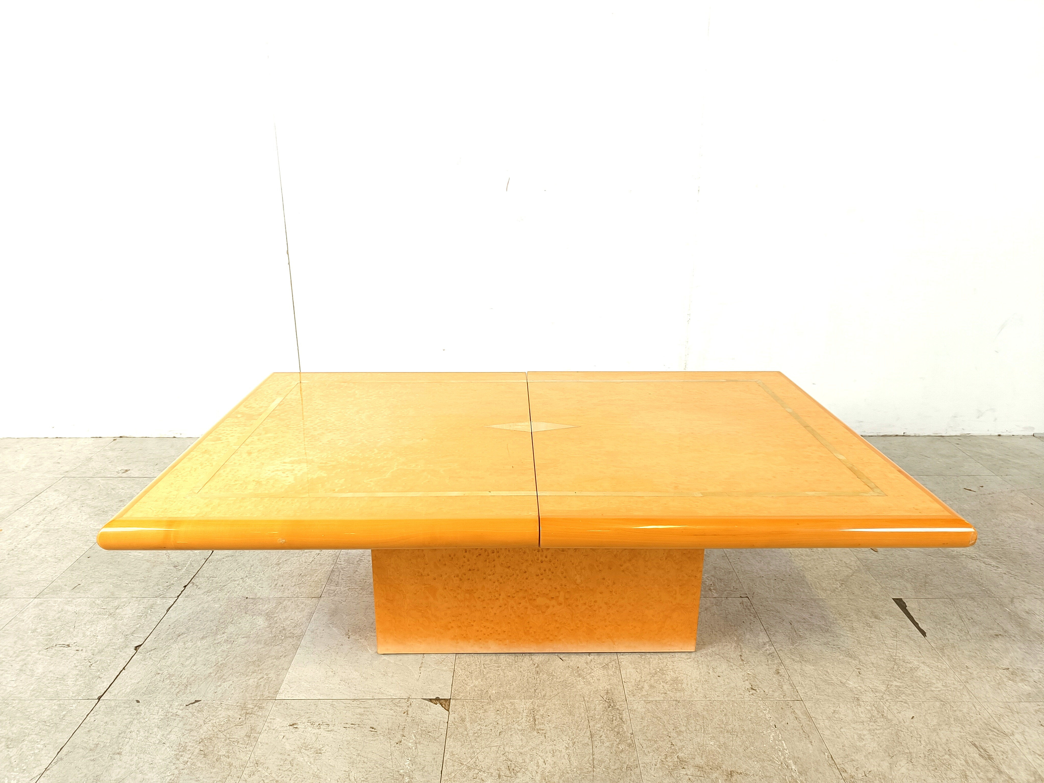 Vintage hidden bar coffee table by Eric Maville, 1970s