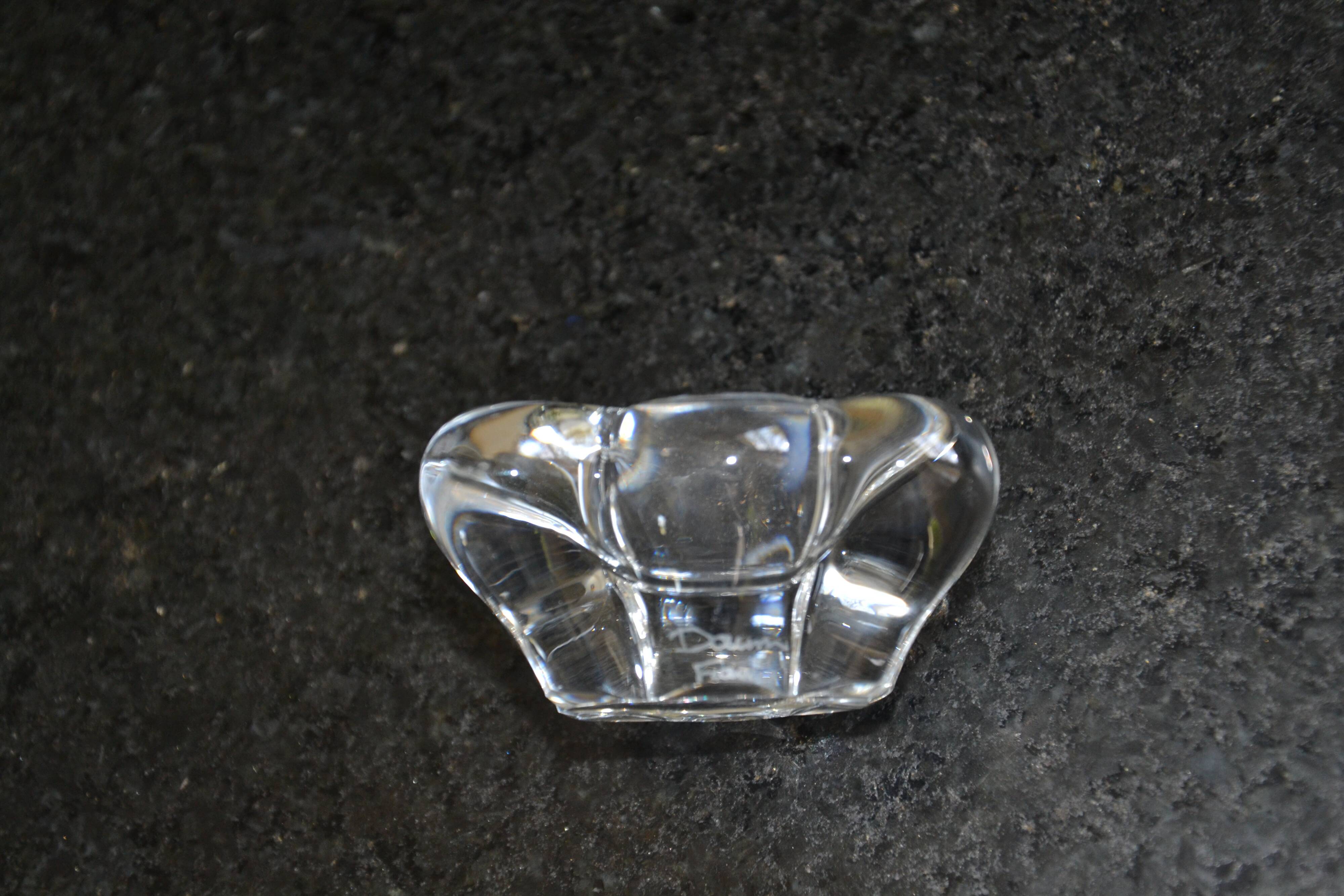 Pair of crystal salt cellars