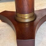 Empire style gueridon in mahogany, beautiful anthracite marble (traces of wear).