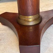 Empire style gueridon in mahogany, beautiful anthracite marble (traces of wear).