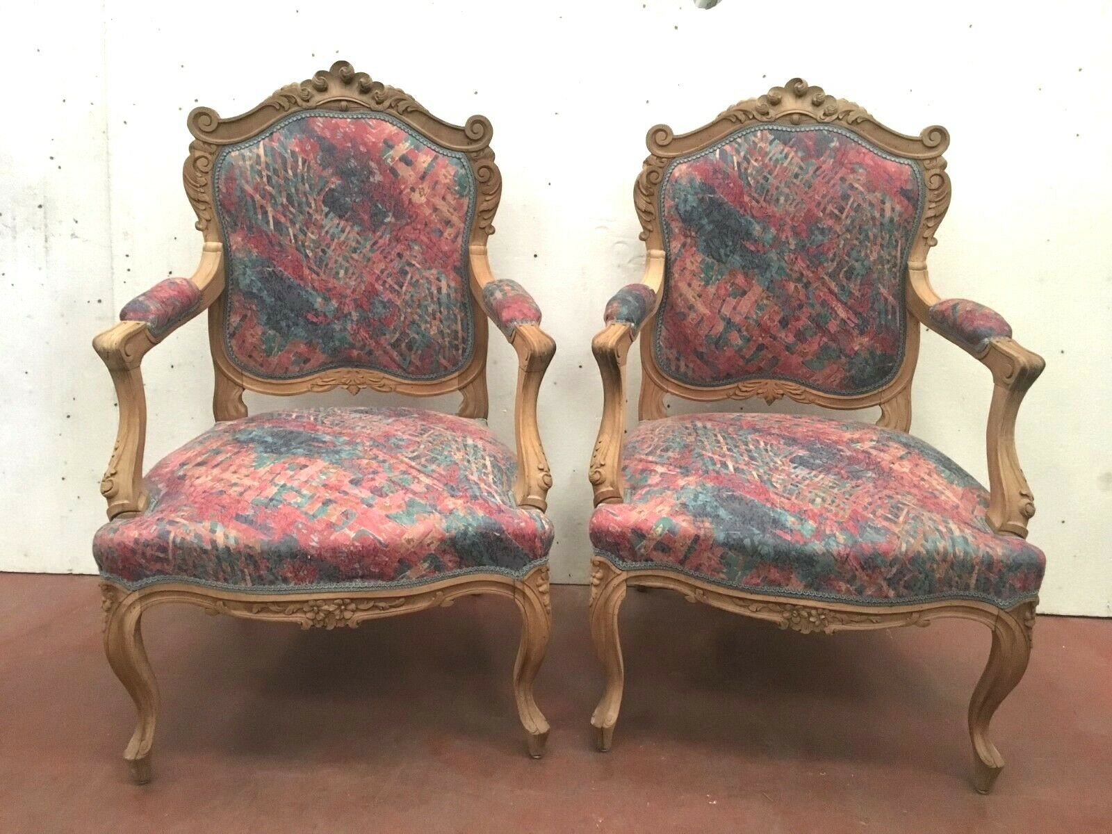 Louis XV-style armchairs