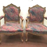 Fauteuils de style Louis XV