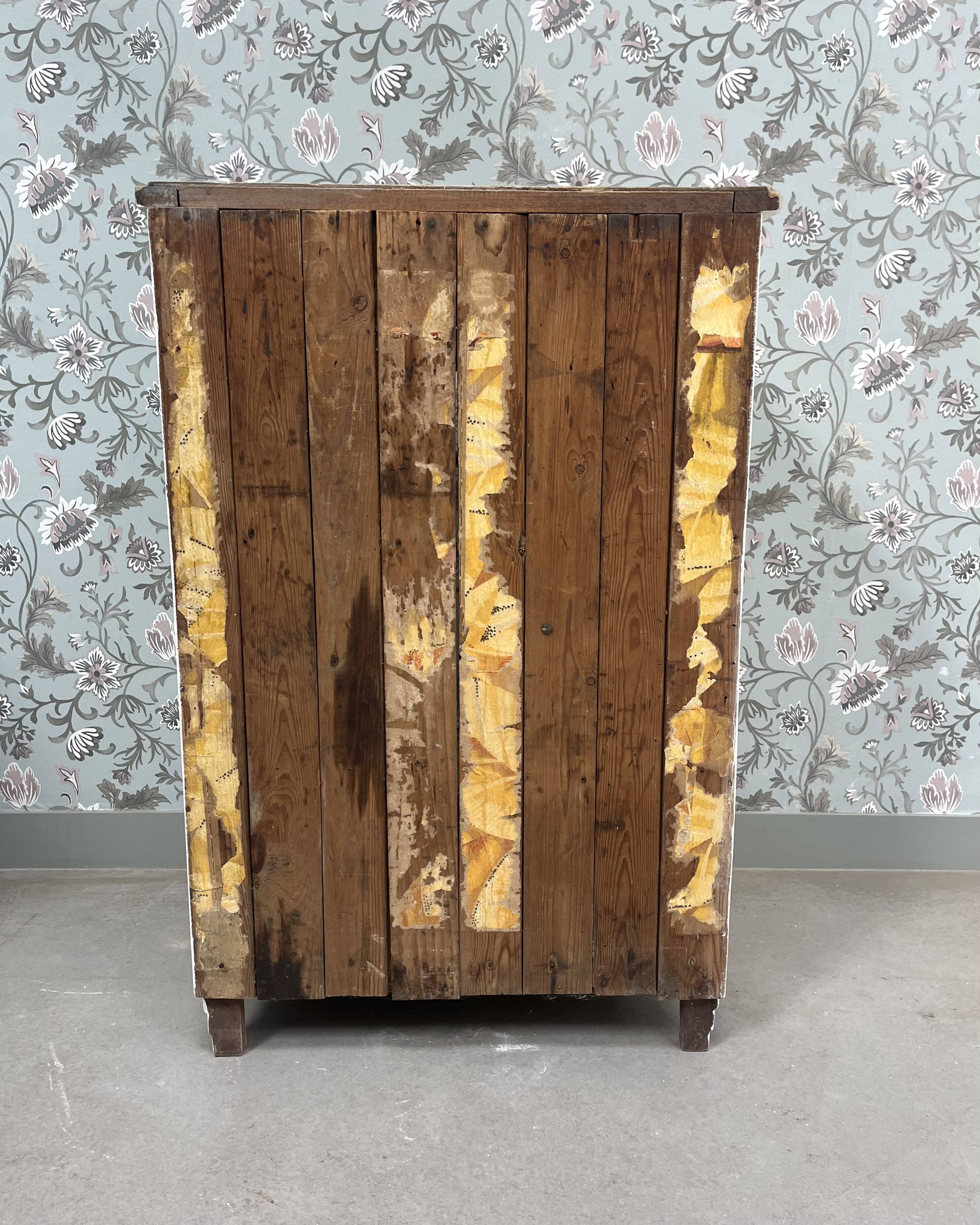 Renovated Art Deco glass sideboard